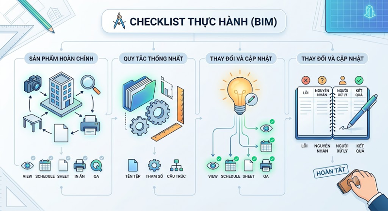 Check list thực hành BIM