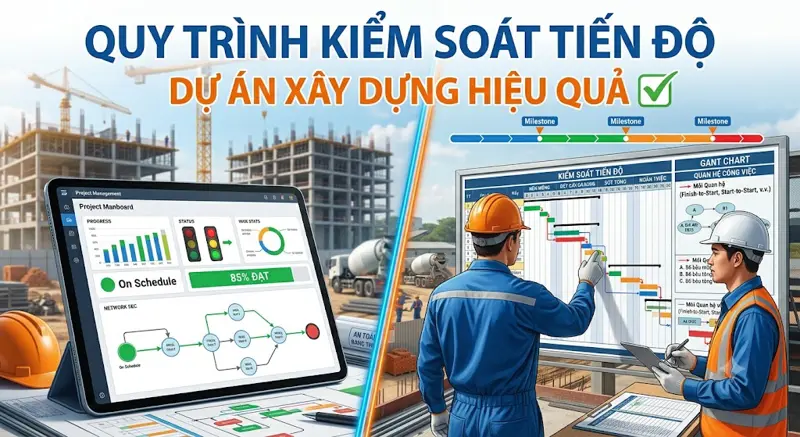 Quy trình kiểm soát tiến độ dự án xây dựng