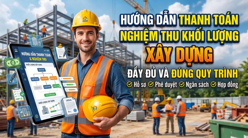Hướng dẫn thanh toán nghiệm thu khối lượng xây dựng đầy đủ và đúng quy trình