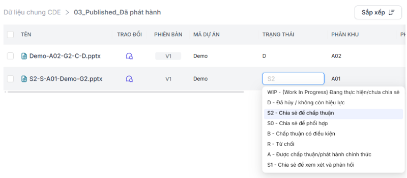 Thực hiện chọn thẻ metadata trên giao diện vào file