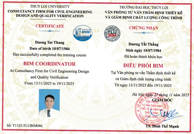 Chứng nhận BIM điều phối dự án&nbsp;-&nbsp;BIM Coordinator Việt Nam