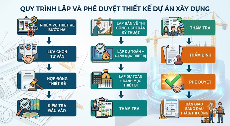  Thiết kế bản vẽ thi công sau khi dự án được phê duyệt
