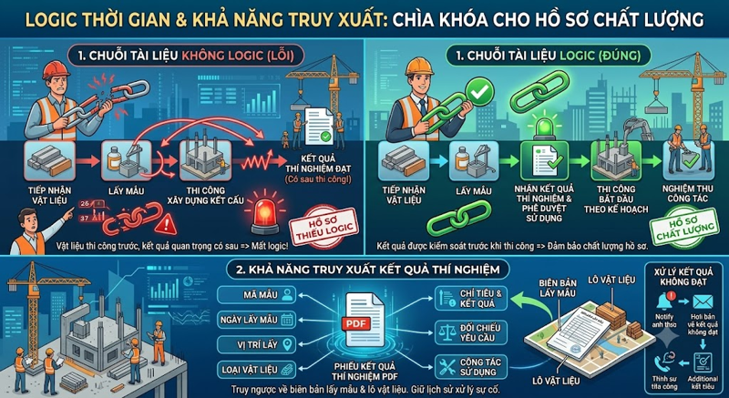 Trình tự thời gian của hồ sơ cũng là một phần của chất lượng hồ sơ.