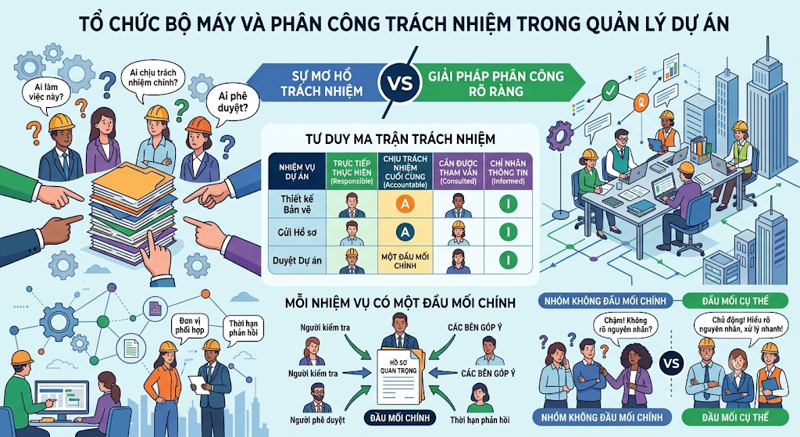 3. Tổ chức bộ máy và phân công trách nhiệm