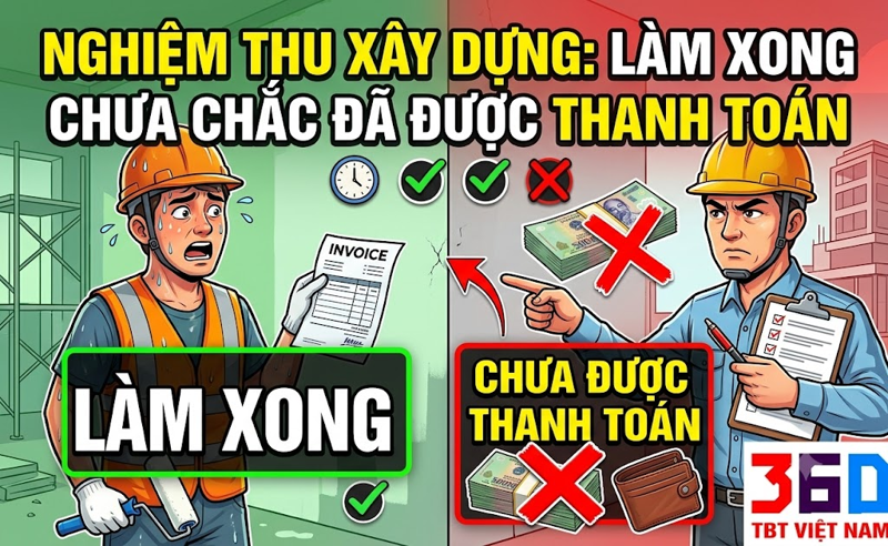 Nghiệm thu xây dựng: Làm xong chưa chắc đã được thanh toán