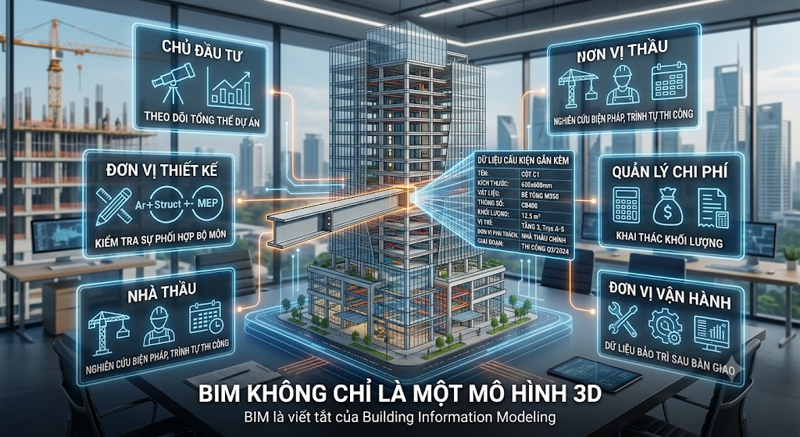 BIM không chỉ là một mô hình 3D