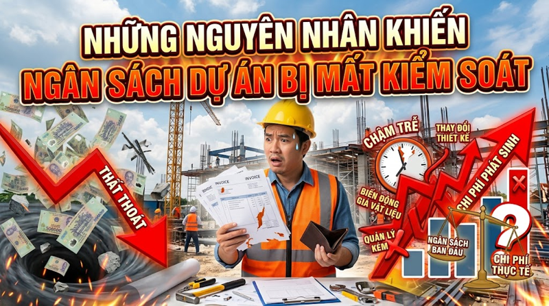 Những nguyên nhân khiến ngân sách dự án bị mất kiểm soát