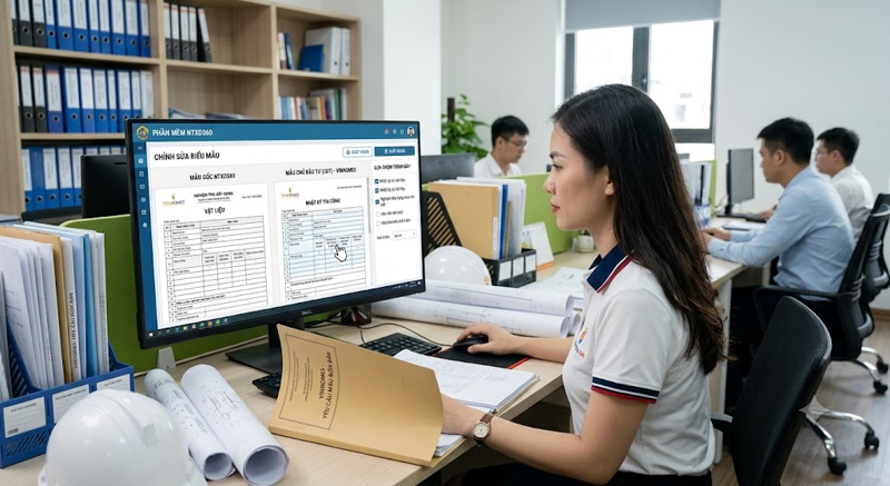 Chỉnh sửa biểu mẫu theo yêu cầu của chủ đầu tư
