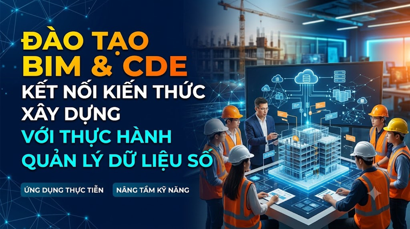 Đào tạo BIM và CDE: Kết nối kiến thức xây dựng với thực hành quản lý dữ liệu số